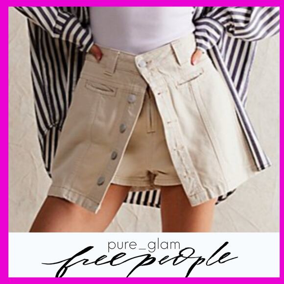 Free People Pants - Free People skort in denim